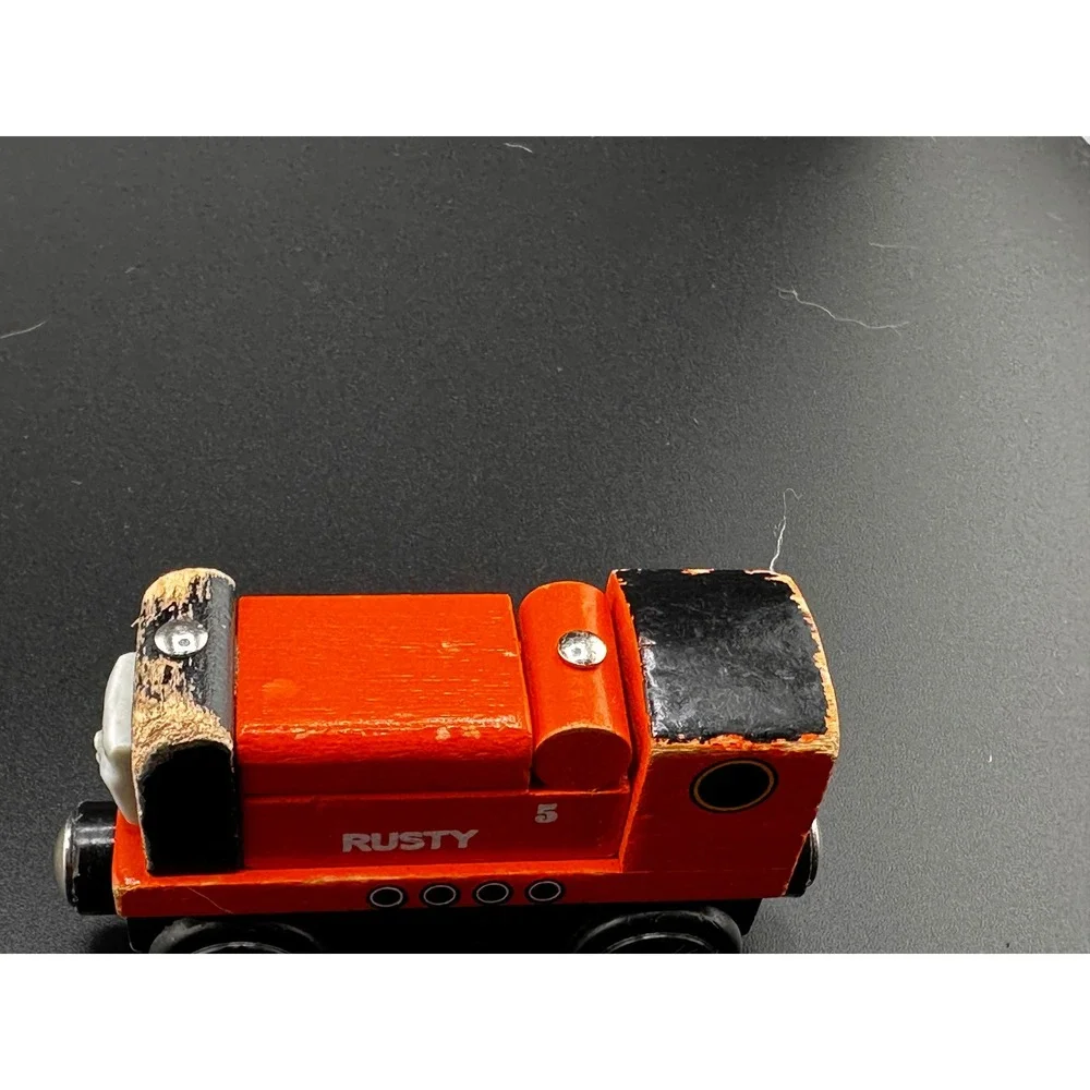 Thomas Wooden Railway Rusty Diesel Train Vtg 2003 Gullane Limited Edition Orange